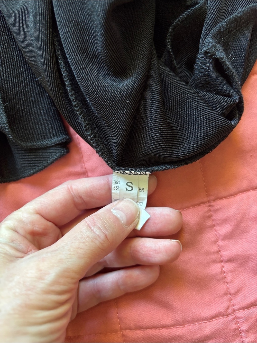 Amazon Essentials Black Ruffle Button-Front Top - Picture 3 of 4